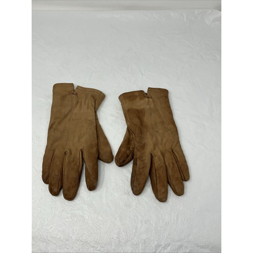 Cabela's Leather Driving Gloves Insulated Thinsulate Womens S Brown